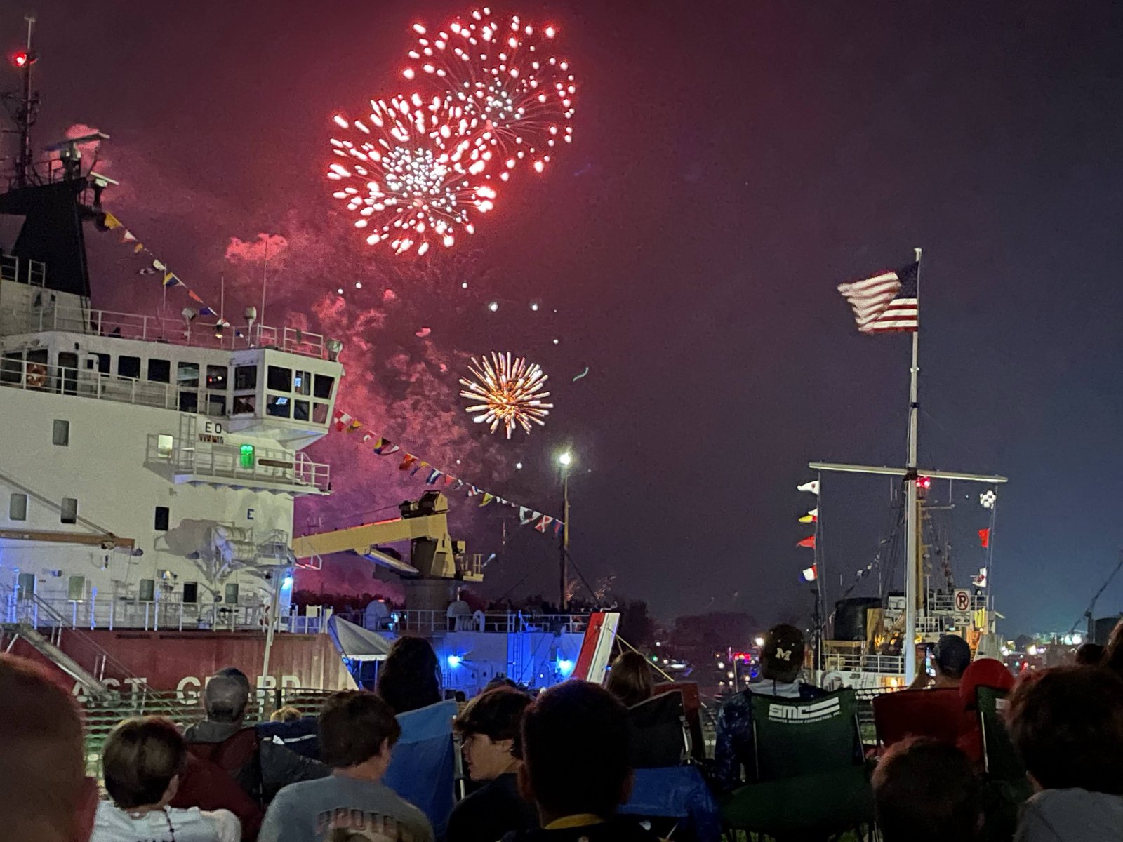 Crowds along the Grand Haven waterfront during the Coast Guard Festival
